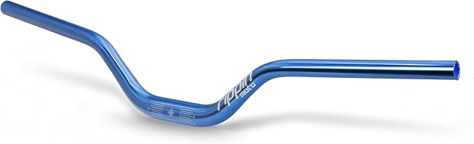 Rippin Moto RISE3 E-Moto Handlebars for Sur-Ron - 3" Rise x 770mm Wide, 22mm Ends, 31.8mm Center - Riser Bars for Talaria Sting, E-Ride PRO, Rawrr Mantis, Vetra Blazer, Surron LBX (Blue (Polished))