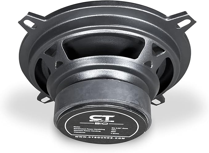 CT Sounds BIO-5-25-COX 5.25 Inch Coaxial Car Speakers, 160 Watts Max, Pair