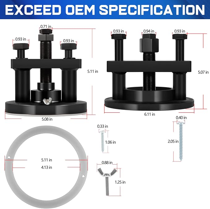 For Detroit Diesel DD13 DD15 Front & Rear Crankshaft Oil Seal Remover Installer Tool Master Kit Alternative to W470589004300 W541589023300 W541589003400