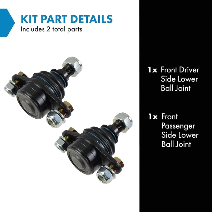 TRQ Front Lower Ball Joint Driver and Passenger Side Compatible with 2006 BMW 325xi 2009-2013 328i xDrive 2007-2008 328xi 330xi 335i xDrive 335xi 2012-2015 X1 2000-2006 X5