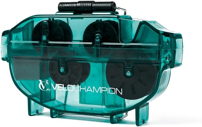 VeloChampion Green Handheld Bike Chain Cleaning Tool | No Chain Removal Needed | Durable Easy To Use for Through Bicycle Chain Maintenance
