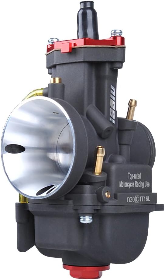 NIBBI Racing Performance Carburetor 30mm Motorcycle Carburetor 200 250 Power Jet PWK Carb 30mm With Carburetor Jets Fit GY6 Engine Dirt Bike Mini Bike SSR TTR Apollo TaoTao ATV Cafe Bike