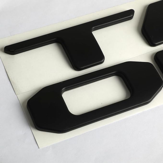 Pukonger Tailgate Insert Letters Compatible with Tacoma 2024 2025 3D Emblems with Strong 3-m Adhesive Matte Black