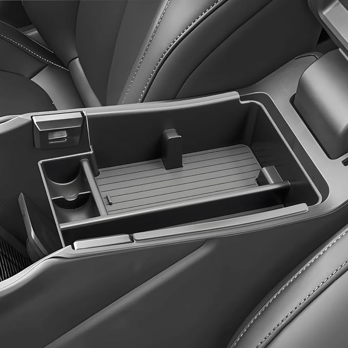 SKTU for 2026 Jeep Cherokee Center Console Organizer for 2026+ Jeep Cherokee (Base/Laredo/Limited/Overland) Console Tray Jeep Cherokee 2026 Accessories ABS Insert Tray with Sunglasses and Coin Holder