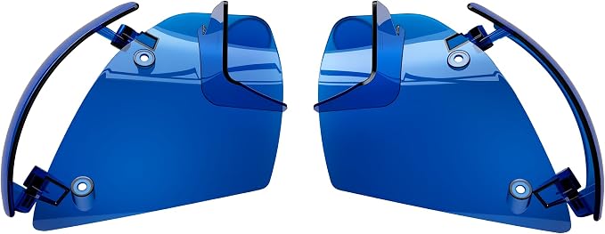Side Wings Wind Air Deflector Fairing Fit for Harley 2024-2026 CVO Road Glide ST FLTRXSTSE 2024-2026 Road Glide FLTRX 2023-2025 CVO Road Glide FLTRXSE (Blue)