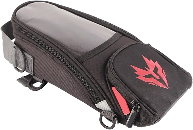Tank Bag, Magnetic Tank Bag Oxford Fabric High Strength Fuel 4.5L Large Capacity Navigation Package Magnetic Atv for (Red)