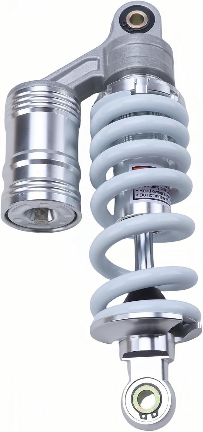 270mm 10.6in 800lbs Air Shock Absorber 11mm Spring Damper Shock Suspension Aluminum Alloy For 50cc 70cc 90cc 110cc 125cc Off Road Dirt Bike Pit Bike Motorcycle Parts