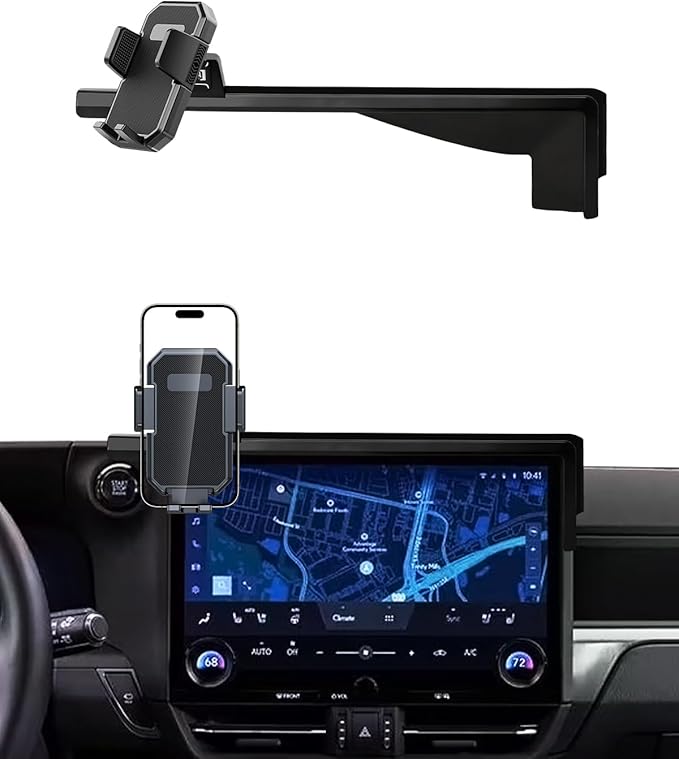 PZK Car Phone Holder for Lexus GX 2024 2025 2026 Accessories 14-Inch Screen Fixed Clip, Car Phone Mount Upgraded Auot Lock Clamping 360° Rotation Not Affect Vent Phone Cradles 4.0-7.0‘’ Phones