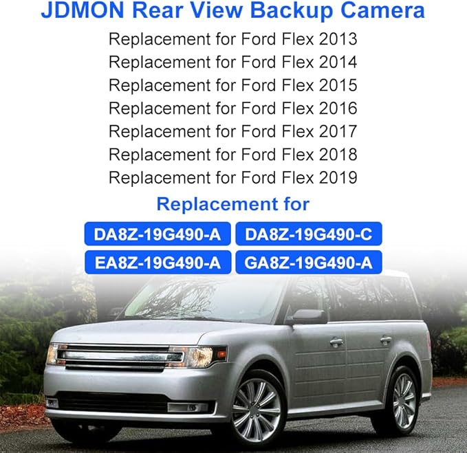 JDMON Backup Reverse Rear Park Assist Camera Compatible with Ford Flex 2013-2019 Replacement for DA8Z-19G490-A DA8Z-19G490-C EA8Z-19G490-A GA8Z-19G490-A