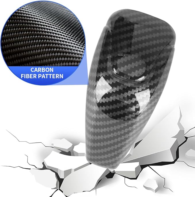 Car Center Console Gear Shift Knob Trim Cover for Subaru Crosstrek Impreza 2024 2025 2026 Auto Interior Accessories Central Control Stick Protection Panel Carbon Fiber Style Kit