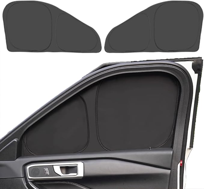 Side Window Sun Shades for Ford Explorer 2020-2025, Custom Fit, Driver & Passenger Side Windows for Max UV Protection, Heat Reduction & Privacy