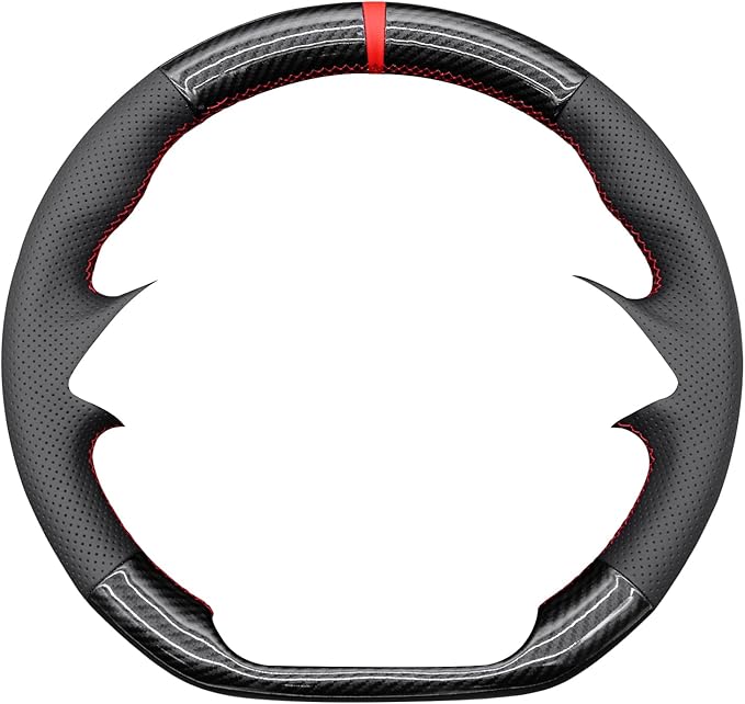 MEWANT for Camaro Steering Wheel Cover 2016-2024 Hand-Stitched for Chevy Camaro Car Steering Wheel Wrap