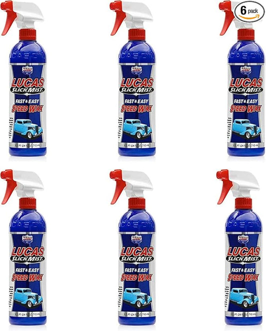 Lucas Oil 10160 Slick Mist Speed Wax - 24 Ounce (Pack of 6)