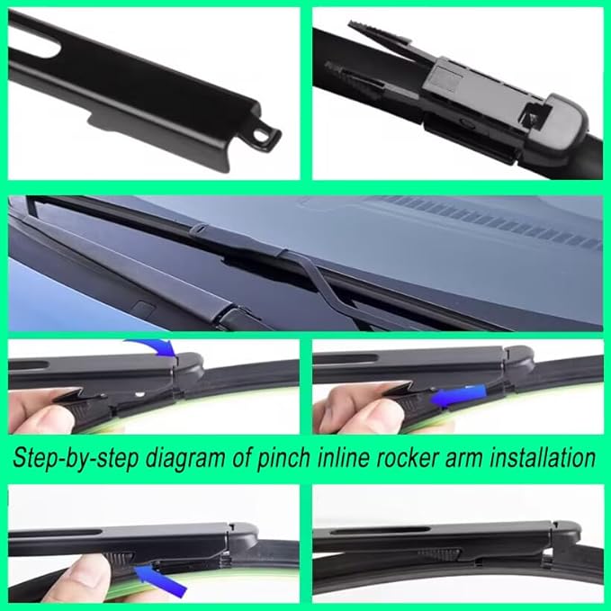 3 Wiper Front and Rear Wiper Blades for Ford Edge MK2 2015-2023, Ford Endura 2015-2019, OE Original Style (28″/28″ Front/15″ Rear) For My Car