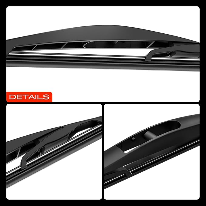 A-Premium 26"+18"+10" Windshield Wiper Blades Compatible with Honda HR-V 2016-2022 - Front Rear Wipers Blade Set for Hook/RL3 Arm Connector, with Wear Indicator & Towel (Pack of 3)