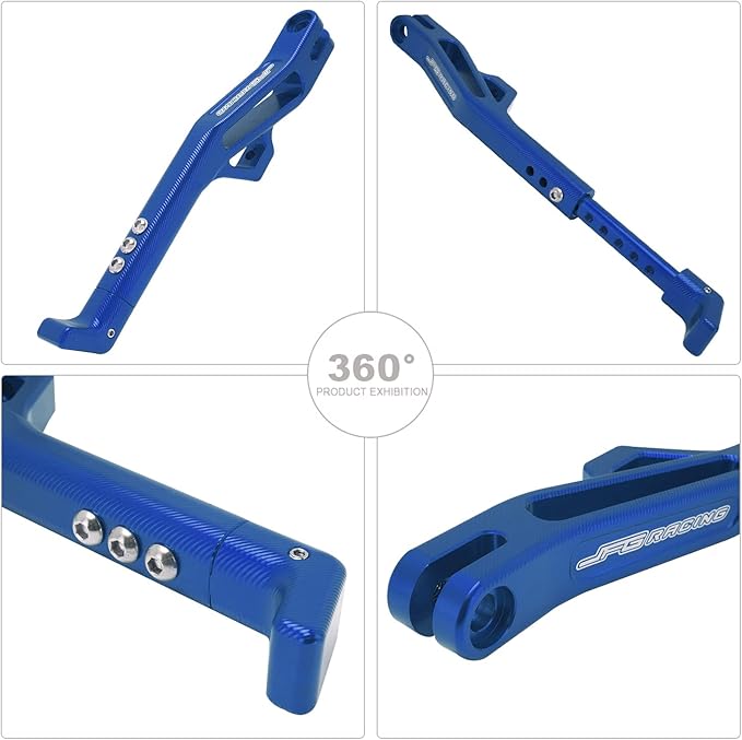 JFG RACING Sur Ron Kickstand,Motorcycle Kick Stand Side Aluminum Alloy CNC Adjustable for Surron Light Bee S/X Segway X160/X260 Talaria Sting Blue