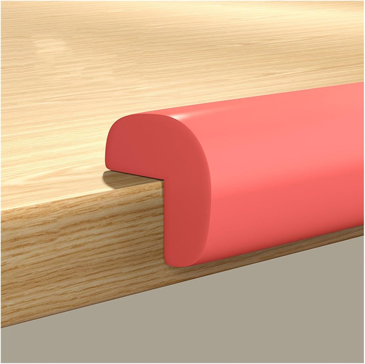 XPLKQXE Sharp Edge Safety Corner Edge Foam Padding, Edge Guards Bumpers Adhesive, Edge Corner Protector Guards for Table Edges & Sharp Corners(Red,2pcs)