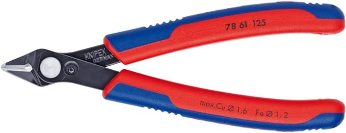 KNIPEX Electronics Super Knips and Long Nose Pliers With Cutter (2611200) Bundle