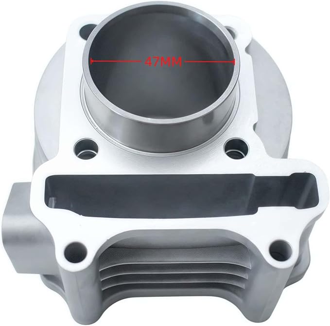 47mm Big Bore Complete Cylinder Rebuild Kit Head Comp fit for 4 Stroke GY6 49cc 50cc 139QMA 138QMB Engine Parts Chinese ATV Quad Scooter Go Kart (64mm standard valve)
