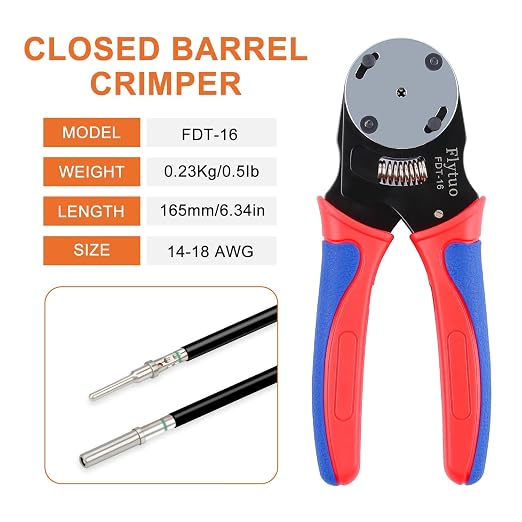 636PCS Deutsch Connectors Kit with Crimping Tool - 2/3/4/6/8/12 Pin Automotive Waterproof DT Connectors with Crimper, Removal Tool, Size 16 Solid Terminal Contacts, 14-18 AWG (Grey)