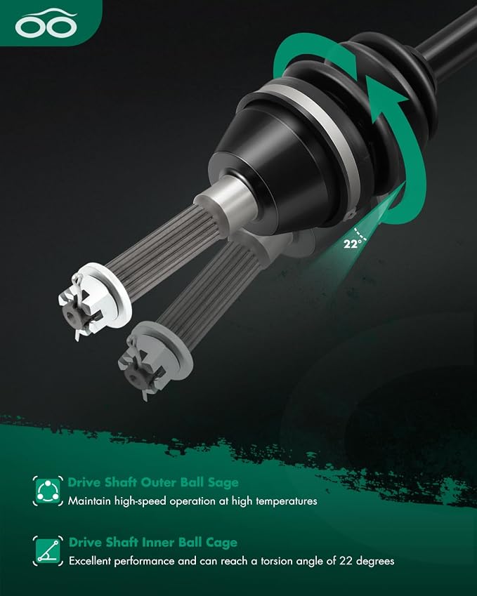 SCITOO Front CV Axle Shaft Assembly Fit 2018 for Polaris Scfor Rambler 850 2011-2014 for Polaris Sportsman 400 2006-2007 2016-2020 for Polaris Sportsman 450 ‎1332347 Left and Right