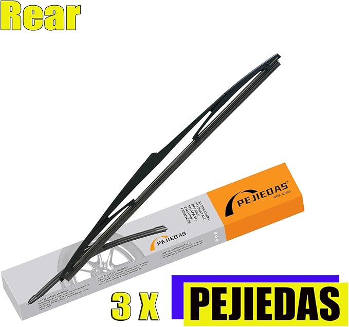 3 Wiper Blades for Ford Edge 2007-2014/Lincoln MKX 2007-2015, OE Genuine Replacement (26″/20″ Front Wiper + 14″ Rear Wiper)