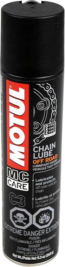 Motul Chain Care Set – Chain Cleaner (C1) & Chain Lube Off-Road (C3), Motorcycle Maintenance Set, Safe for O-Ring Chains (111818, 111820)