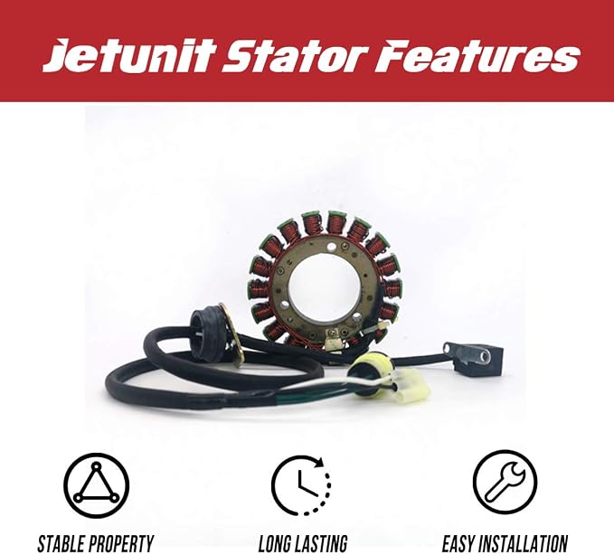 Stator for Yamaha Jet-Ski (2008-2017) 6S5-81410-00-00/6S5-81410-10-00/6S5-81410-11-00 Waverunner/Boat Parts VXR VXS FX Cruiser FZR FZS 1800 SX 190 240 AR 190 240 242 Limited 212 SS X