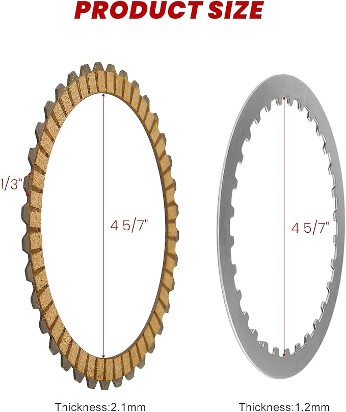 Extra Plate Sportster Friction Steel Clutch Disc Kit compatible with Harely Davidson Sportster 1991-2017 Big Twin Tourign Dyna Softail 1990-1997 Buell All Models 91-2002 17PCS Big Twin Clutch