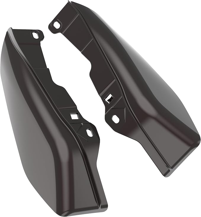 Color - Matched Mid Frame Air Deflectors Heat Shield, Perfectly Fit for Harley Touring Models 2009-2026 Black Forest