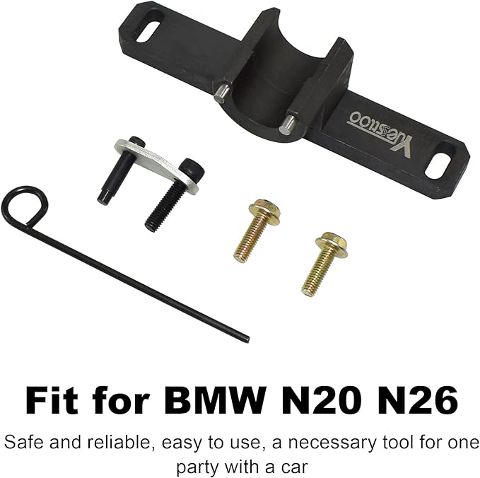 2801 Flywheel Holder Flex Plate Lock Tool & 7676 Oil Seal Repair Kit with Balance Shaft & Oil Pump Alignment Tool Set, Compatible with BMW N20 N26 Engines