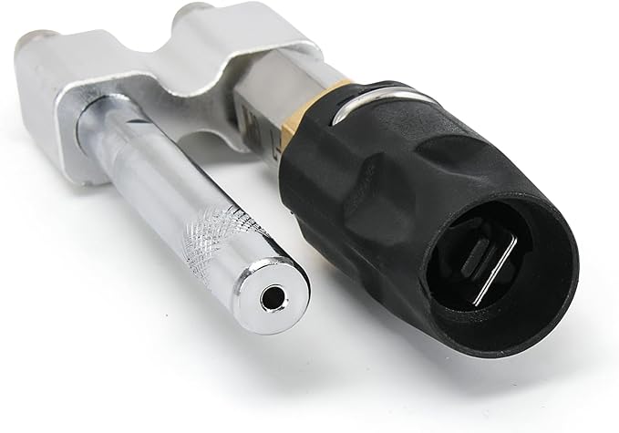 2-in-1 Downstream Soft Wash Nozzle, Adjustable Shooter Tip M5 Twist Nozzle, 0-60° Spray Pattern with 1/4" Quick Connect for 3-7 GPM 1700-6000 PSI Pressure Washer