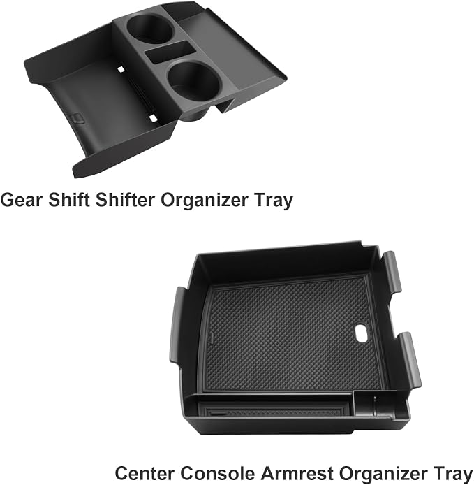 BIBIBO 2Pack 2025 Tucson Center Console Organizer for 2025 Hyundai Tucson Limited Under Console Tray 2025 Tucson Insert Under Center Console Organizer 2025 Hyundai Tucson Limited Accessories Tucson