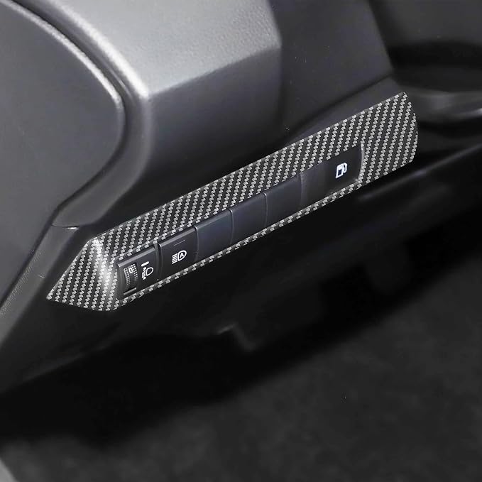 Carbon Fiber Headlight Switch Buttons Panel Cover Compatible with Toyota Corolla 2020–2026 & Corolla Hatchback 2019–2026