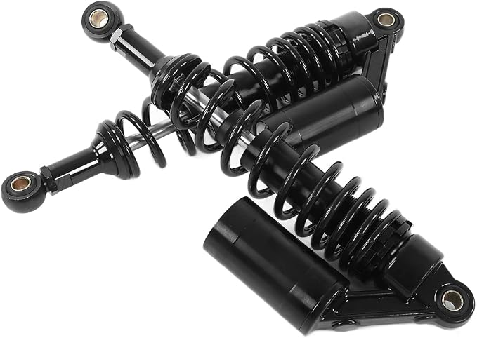 Keenso 13.5 Inch Aluminum Motorcycle Shock Absorbers, ATV Suspension, Universal Fit, Smooth Action, All Alloy Construction, Dirt Bikes, Sport Bikes, Go Kart, Quad, Comfort Damper