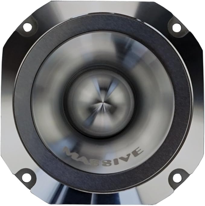 Massive Audio MT1V2 3.5" Power Bullet Tweeter | 4 Ohm, 60W RMS Titanium Dome Super Tweeter, High-Output Pro Audio Highs, Aluminum Housing for Car, Motorcycle & Powersports Systems
