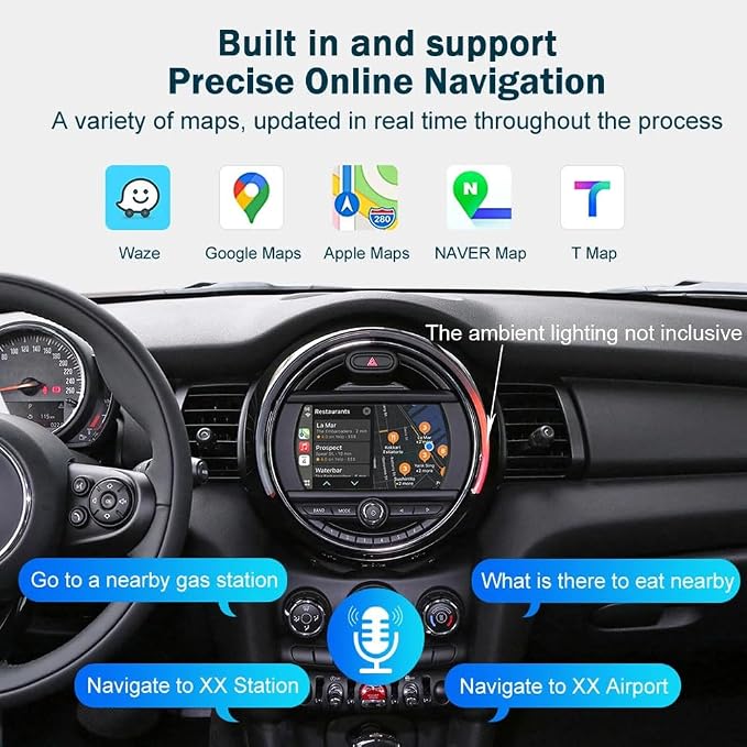 9''AHD Multimedia Car GPS Sat Nav Navigation Navigator Canbus Radio Stereo Player CarPlay Android Compatible with BMW Mini Cooper R50 R52 R53 R56 R57 R58 R59 F55 F56 F57/R55/Countryman R60/Paceman R61