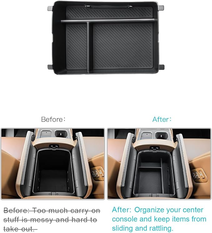 CDEFG for 2026 Hyundai Palisade Center Console Organizer Tray Accessories | 2026 Hyundai Palisade Accessories, Middle Console Armrest Storage Box, Only for 7-Seater Split Armrest