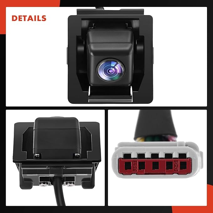 A-Premium Park Assist Camera Rear View Backup Reverse Camera Compatible with Select Chevrolet Models - 2016-2017 Camaro