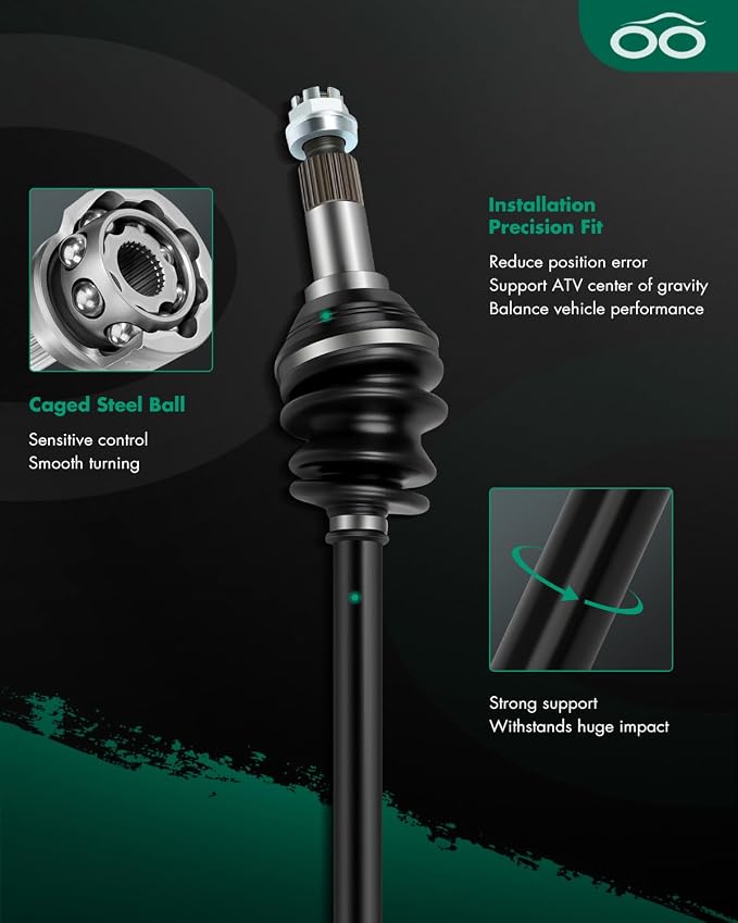 SCITOO Front Left Right CV Axle Fit 2016-2019 for Can-Am Defender HD10 2017-2019 for Can-Am Defender HD5 2016-2019 for Can-Am Defender Max HD8/HD8 705401801 705401802 705401936 705401937 2PCS