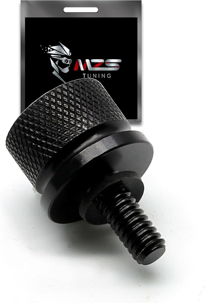 MZS Motorcycle Cover, All Season Weather Outdoor Waterproof Protection + MZS Motorcycle Seat Bolt Screw Compatible with Dyna | Sportster | Road King | Softail | Electra/Road/Street Glide