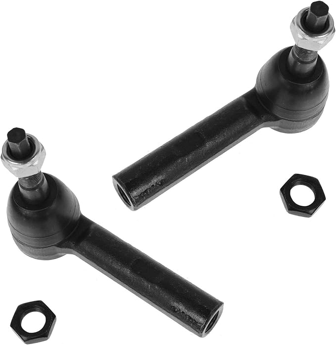 TRQ Front Outer Tie Rod Set 2 Piece Compatible with 2000-2004 Dodge Dakota 00-03 Durango