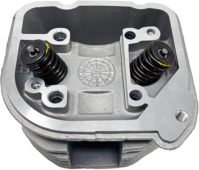 MYK Cylinder Head Assembly for EFI 170cc, 200cc 4-Stroke GY6 Motorcycle Engines, 64mm, Complete Replacement Head with Valves, Spark Plug, and Mounting Studs