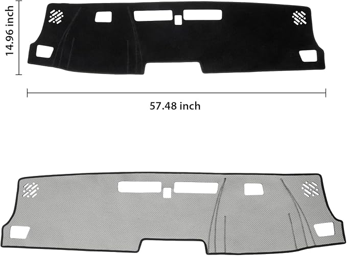 KUST Black Dash Cover for 2023-2025 2026 Chevy Chevrolet Colorado/GMC Canyon Non-Slip Dashboard Cover Polyester Interior Accessories for Colorado/Canyon Custom Fit Dash Mat Sunshade No Glare