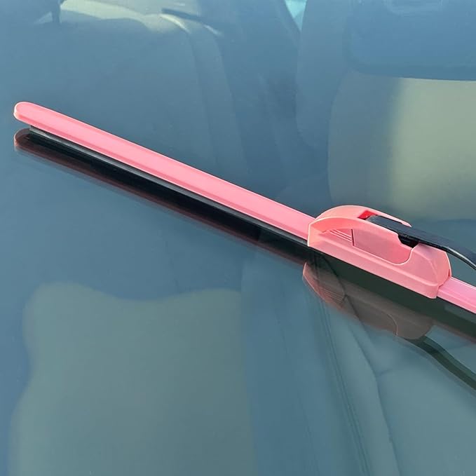 OEM QUALITY 22" + 22" PARRATI Premium All-Season Pink Windshield Wiper Blades (Set of 2)