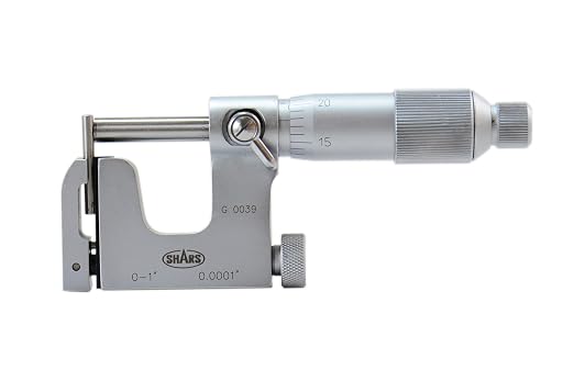 Shars 0-1" Multi Anvil Micrometer, .0001" Graduation 303-2304 P
