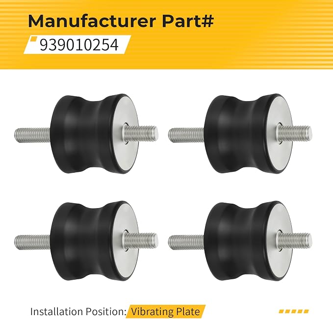 M MATI 4Pcs Shock Mount for Multiquip MVC80VH/VHW MVC-64VH/VHW MVC70E/EW MVC82VH/VHW 939010254