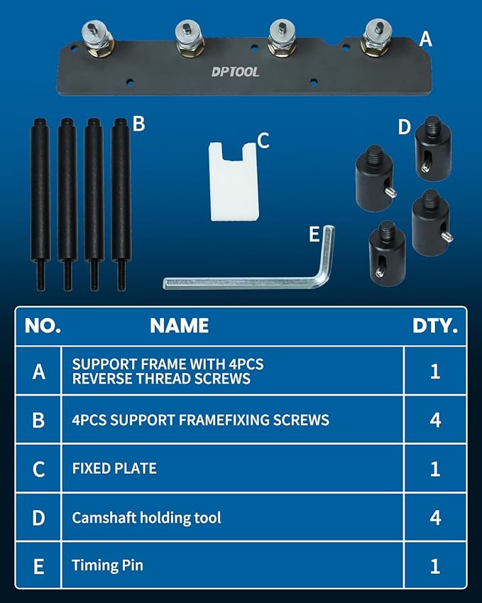 DPTOOL Fuel Injector Puller Removal Install Tool Kit Compatible with BMW B36 B38 B48 B58 Engines - Steel Material - Injector Tool Replace 2358417 2358022