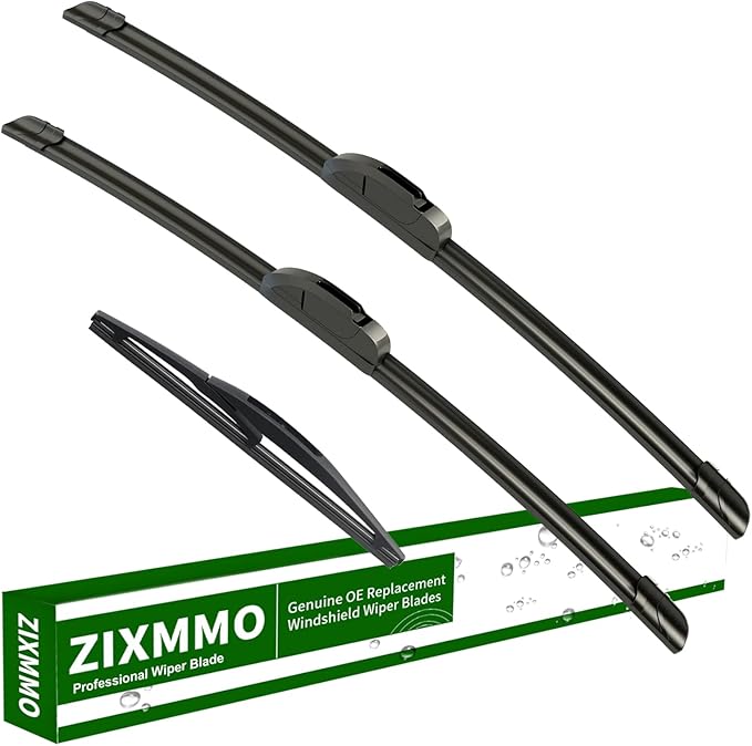 26"+16" windshield wiper blades with 10" Rear Wiper Blades Set Replacement for Nissan Leaf 2011-2017 -Original Factory Quality，Easy DIY Install (Set of 3)