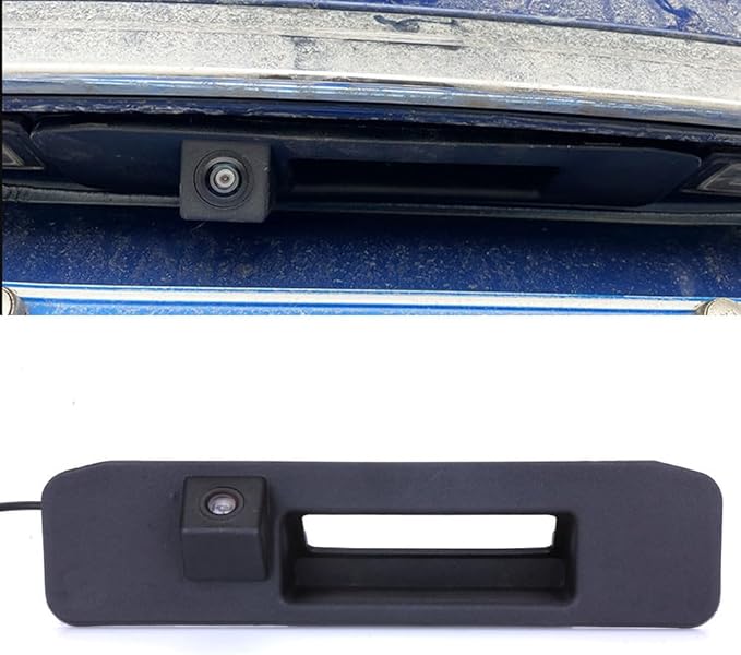 HD Rear View Camera Waterproof Car Trunk Handle Backup Camera Compatible with Mercedes-Benz Vito Kasten Tourer W447 W448 114CDI 119CDI V-Klasse V250 ML M Klasse W166 (LS8014=214 * 52mm)